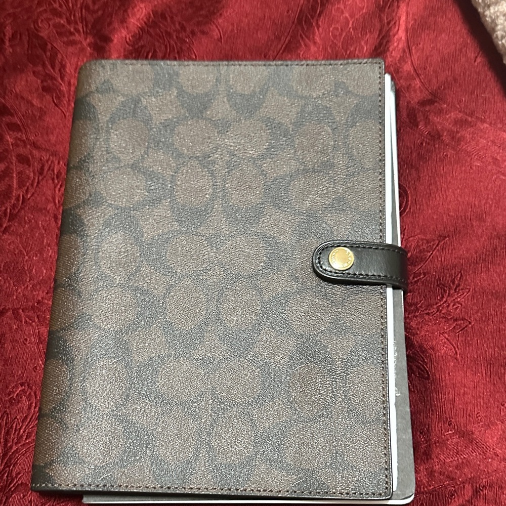 Brown Patterned Notebook Cover - image 1